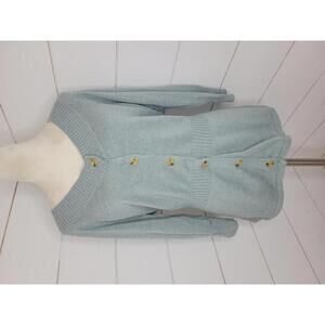 Eddie Bauer XL bluish green 3/4 sleeve cardigan sweater